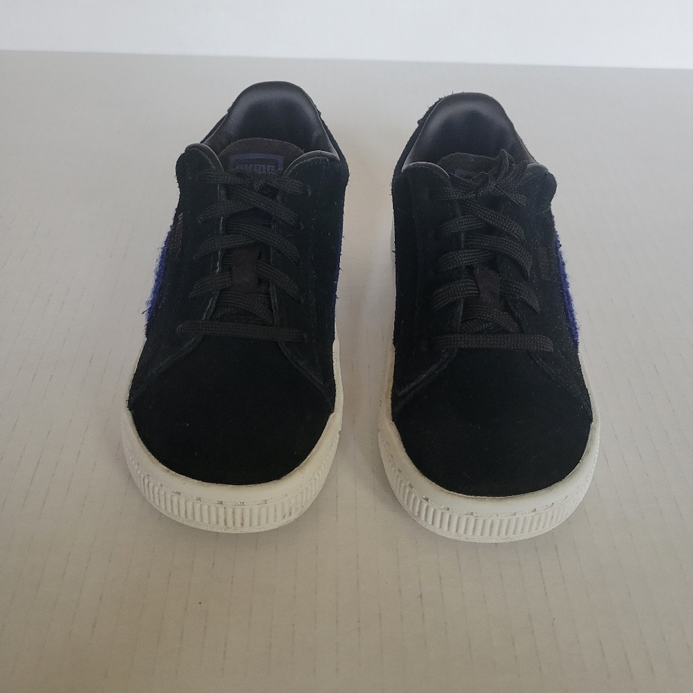 Puma Suede Classic Terry Sneaker, Black-Blue, US 10